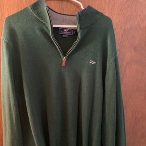 Vineyard Vines Men's Large Quarter-Zip Sweater